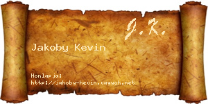 Jakoby Kevin névjegykártya